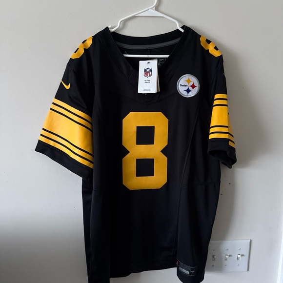 Nike Black and Yellow Men's Jersey
